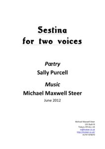 First page of the score: Sestina