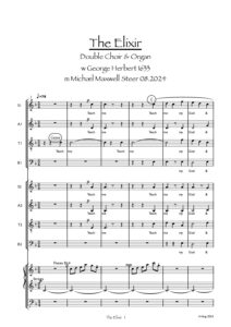 First page of the score: Elixir, The